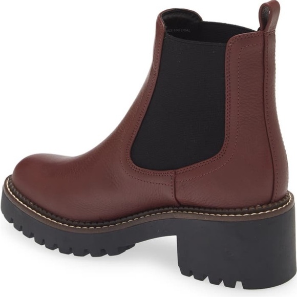 Mia Chelsea Lug Boot Burgundy NWT - Picture 2 of 6